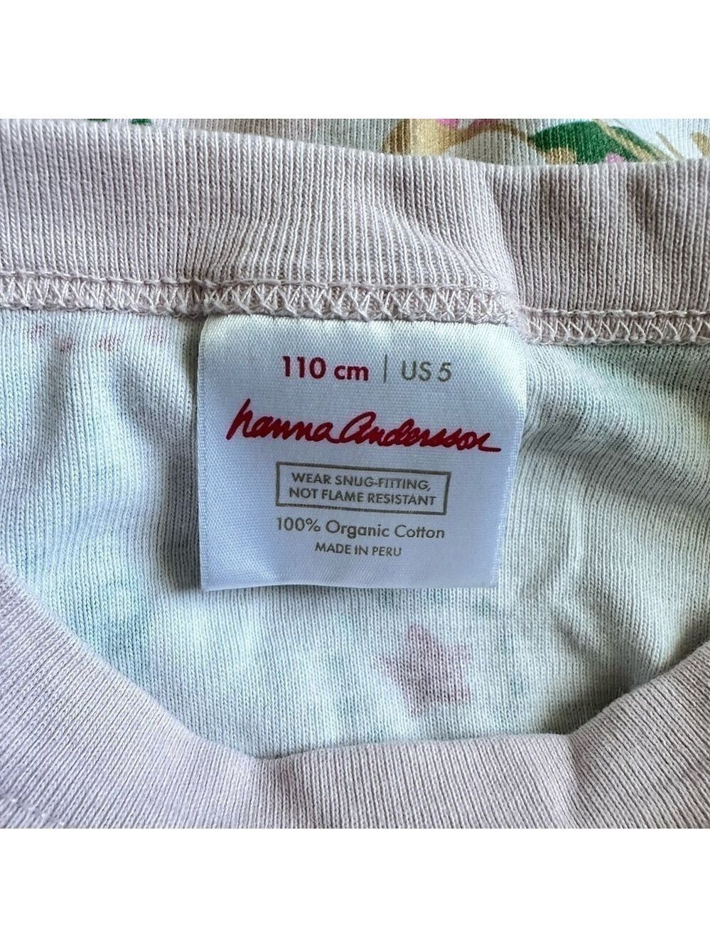 Hanna‎ Andersson Organic Pajama Set Holiday Deer Penguin Print Size 110 US 5 - Picture 7 of 7
